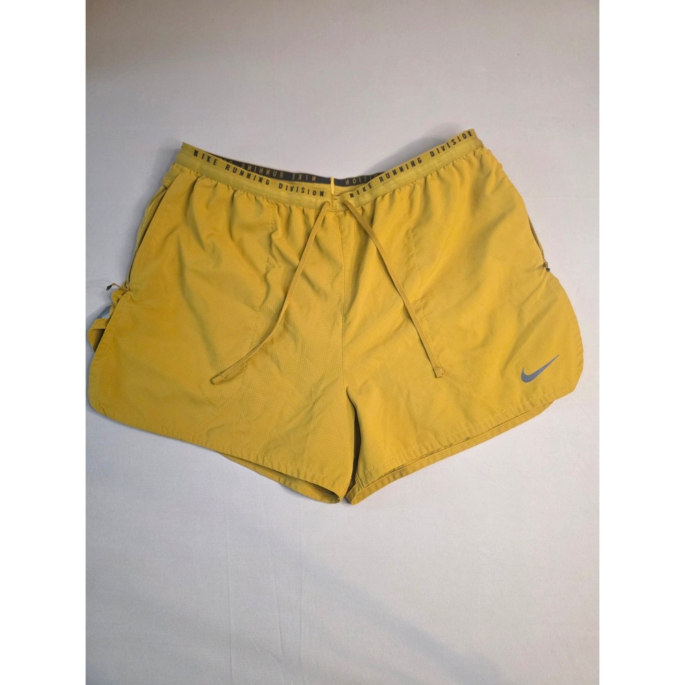 Nike Running Division Dri-FIT ADV Shorts Mens XL Yellow Mustard DA1210-743